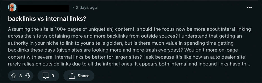 Reddit BigSEO Community