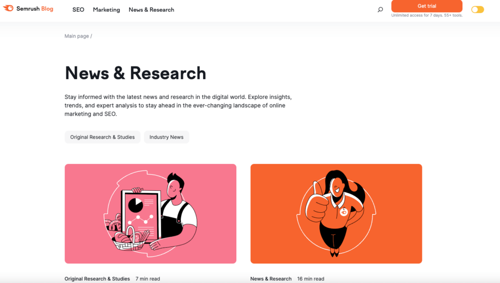 Semrush News and Blog