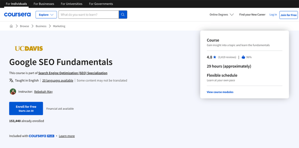 Google SEO Fundamentals