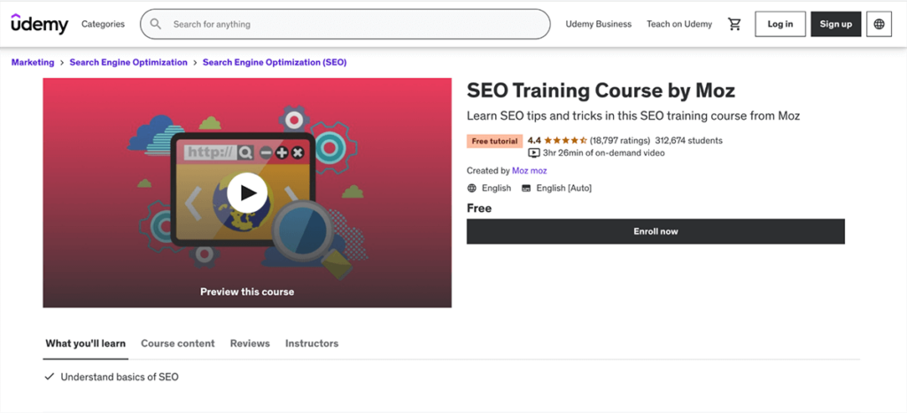 SEO Training Course from Moz