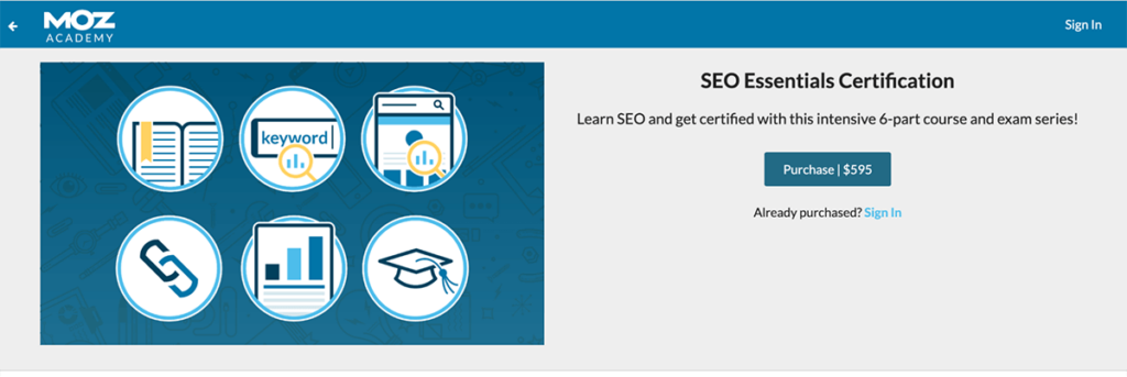 SEO Essentials Certification
