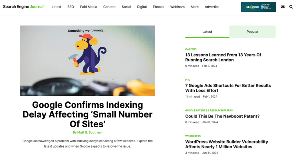 Search Engine Journal Blog