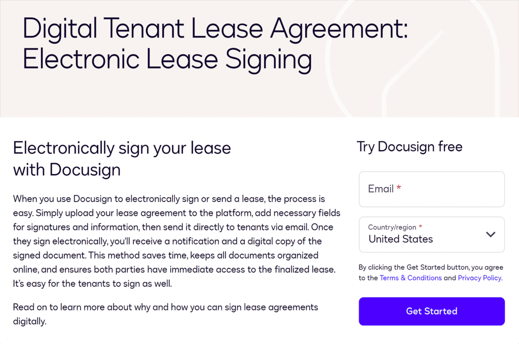 Docusign – Electronic signature