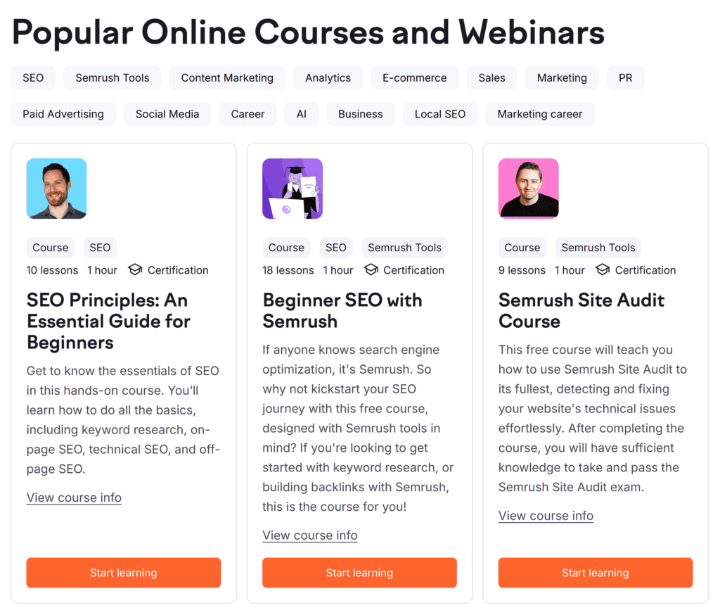 Semrush Academy