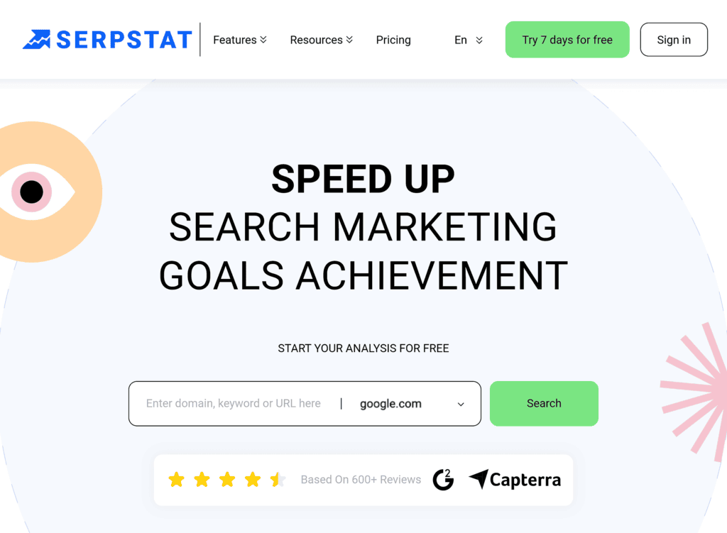 Serpstat – Homepage